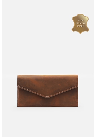 Mafi Heritage Classic %100 Hakiki Deri Kadın Cüzdan Kahverengi