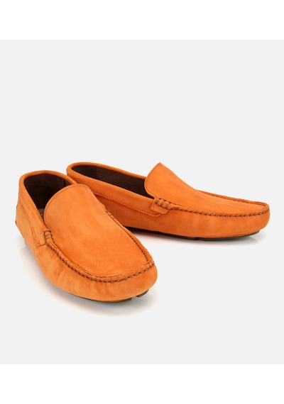 Hotiç Erkek Nubuk Deri Turuncu Hafif Tabanlı Günlük Loafer 02ayh305550a570 Turuncu