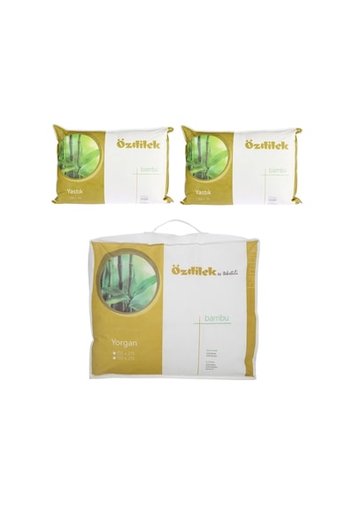 Özdilek 1adet Bambu Yorgan + 2adet Bambu Yastık Battal King Size Beyaz