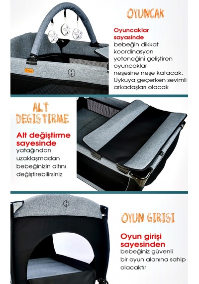 Baby Home 946 Travel Sistem Bebek Arabası + 560 Oyun Parkı Park Yatak