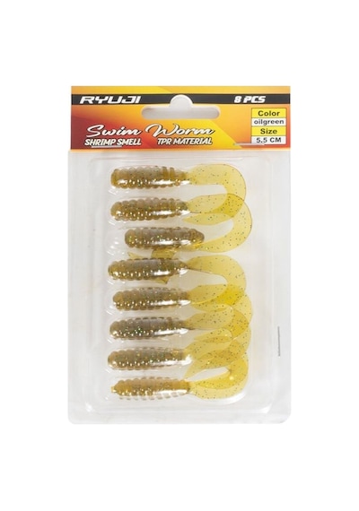 Ryujı Swım Worm 5.5cm Tpr Kokulu Silikon