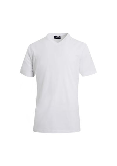 Uki Beyaz Comfort Fit V Yaka Basic T-shirt Beyaz