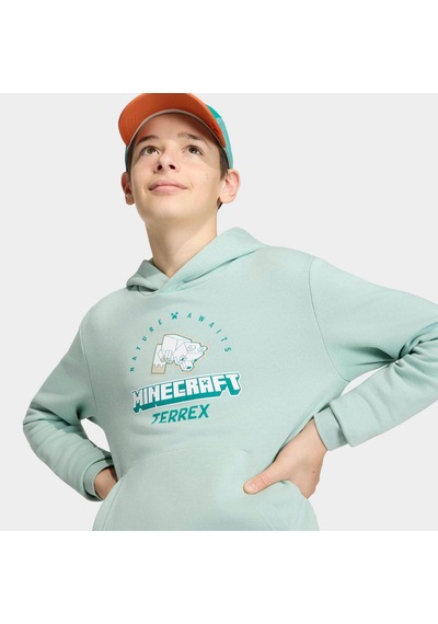 Adidas Minecraft Terrex Çocuk Yeşil Sweatshirt Kv6480