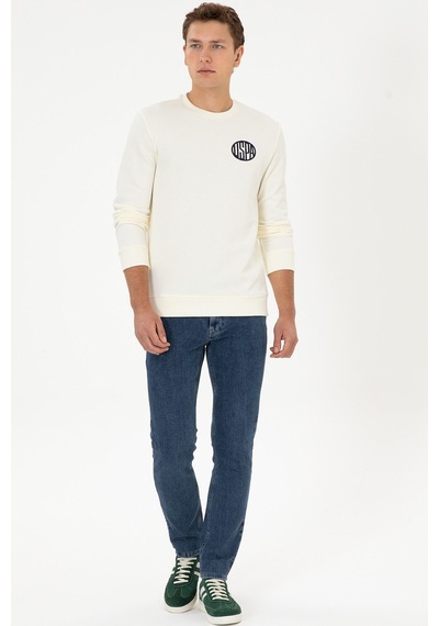 U.s. Polo Assn. Erkek Sweatshirt Bej