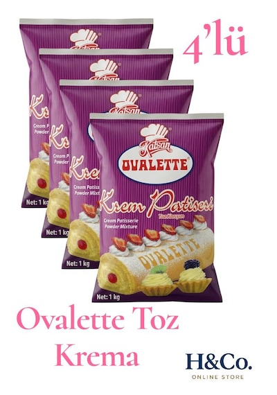 Ovalette Avantaj Paket 4lü Toz Krema - Pastacı Kreması