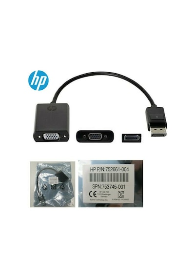 Hp F7W97Aa Displayport To Vga Çevirici Hp 752661-004, 753745-001