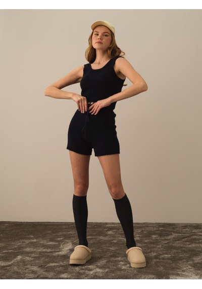 Xint Lacivert Lüks Pamuk Dokulu Regular Fit Atlet 850917