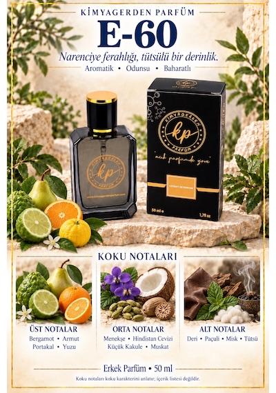 KP E-60 Erkek Parfüm EDP 50 ML