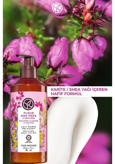 Yves Rocher Vücut Losyonu -nemlendirici Besleyici Romantik Kır Çiçekleri- Vegan-390ml