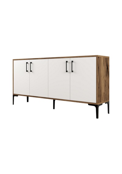 Kiev 160cm Konsol - Ceviz / Beyaz