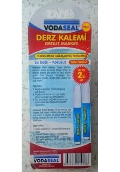 Beyaz Renkli Fayans Arası Ve Boşluk Doldurma Kalemi 2'li