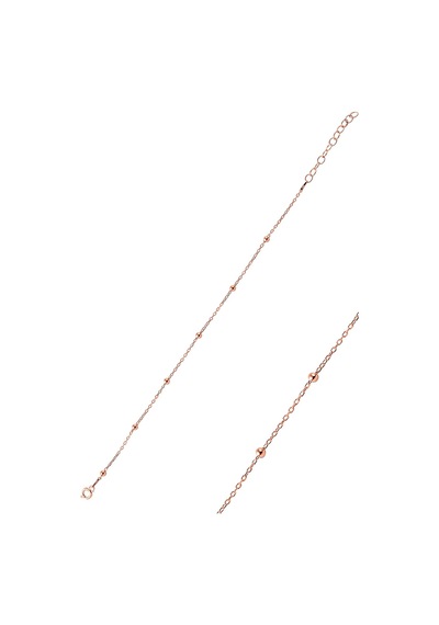 Gümüş Rose Top Top Bileklik