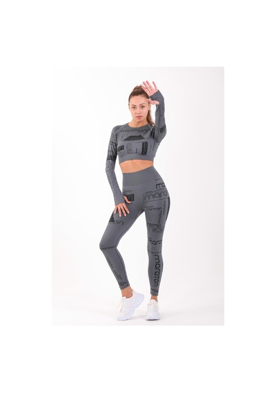 Maraton Active Slimfit Kadın Koşu Antrasit Tayt 812092-antrasit