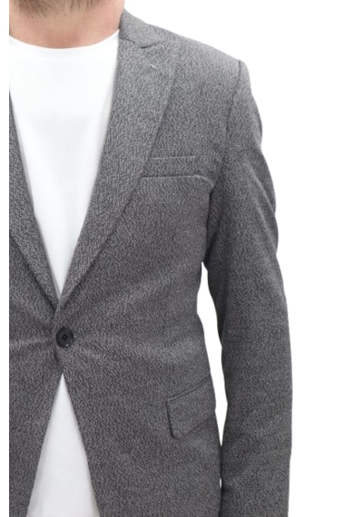 Twenhil Dmctekstil Erkek Ckt-203 Desenli İtalyan Kesim Dar Kalıp Tek Düğme Blazer Ceket Füme Twenhil Dmctekstil Erkek Ckt-203 Desenli İtalyan Kesim Dar Kalıp Tek Düğme Blazer Ceket Füme