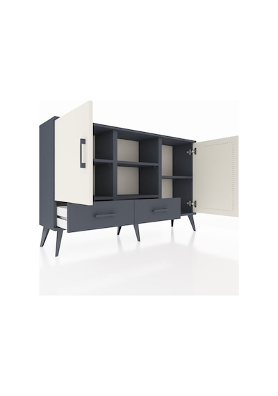 Arges Konsol 5 Raflı 2 Çekmeceli 3 Kapaklı 132x30x83 Antrasit-aytaşı/antrasit Aytaşı/antrasit Arges Konsol 5 Raflı 2 Çekmeceli 3 Kapaklı 132x30x83 Antrasit-aytaşı/antrasit Aytaşı/antrasit