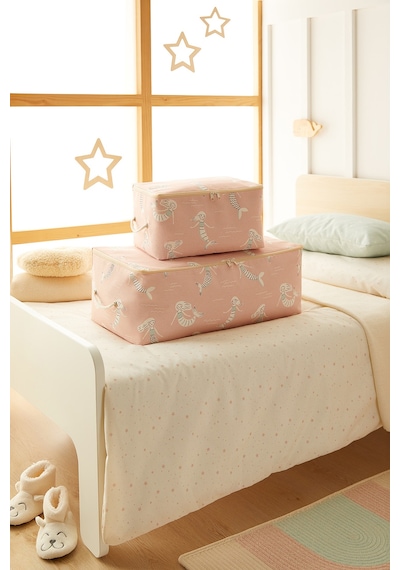 Ocean Home Textile 2'li Çocuk Odası Deniz Kızı Hurç Set 1 Adet 30 x 22 x 18 / 1 Adet 52 x 28 x 21 cm