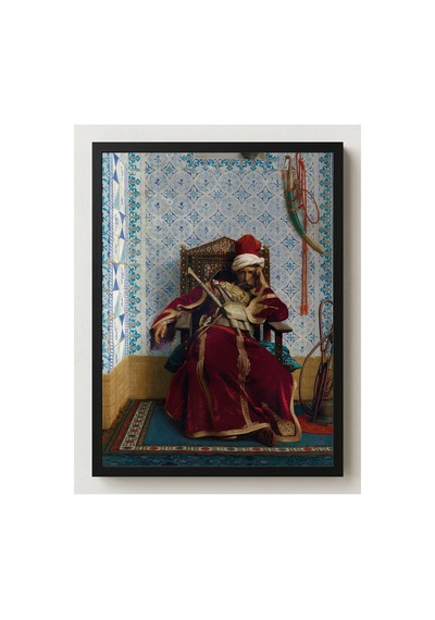 Osmanlı Gérôme Markos Botsaris Çerçevesiz Poster 21x30 Cm A4 Tablo Osmanlı Türk Resmi Duvar Dekoru