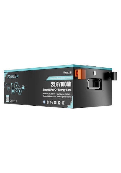 Exelon 25.6v 100ah Lifepo4 Lityum Akü Bluetooth + Lcd Ekran