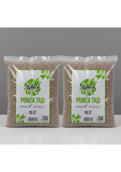 2 Adet 10 Litre 4-8 mm Ponza Taşı - Tarım Pomzası Volkanik