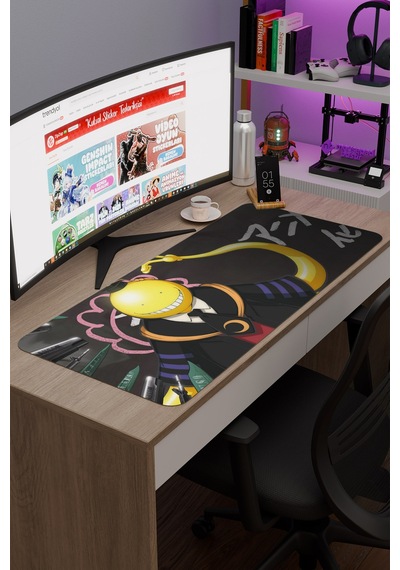 Assassination Classroom Anime V2 - 90x40 Xxl Gaming Kauçuk Kaymaz Taban Mouse Pad Fare Altlığı