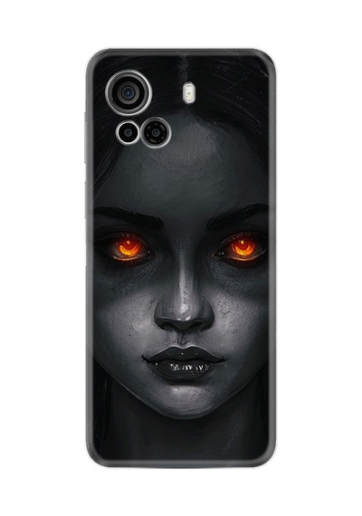 Casper Via F30 Kılıf Resimli Desenli Silikon Platinium Series Dark Woman 1887