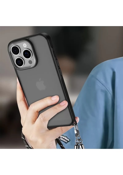 Newface Apple İphone 16 Pro Kılıf Elegant Kapak - Siyah