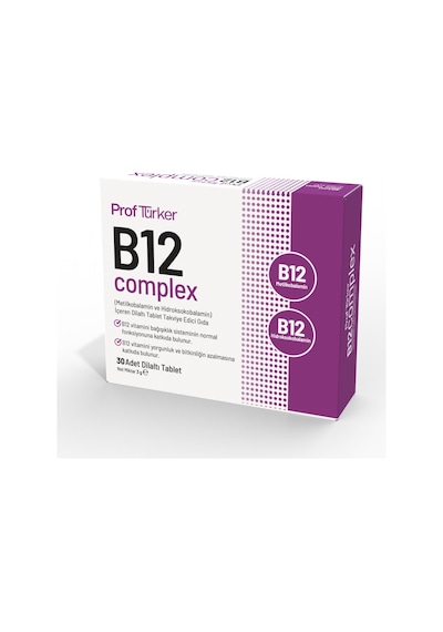 Proftürker B12 Complex 30 Dilaltı Tablet