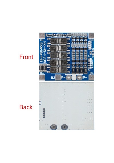 Hx-4s-f30a Mavi 4s 30a 12.8v 14.6v Lifepo4 Bms Pil Koruma Devresi