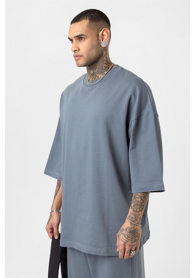 Süper Oversize Takım Füme