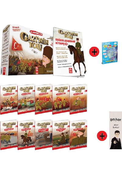 3. Sınıf Hikaye Kitabı Seti Model Yayınları Gazi'nin Yolu + 3. Sınıf Test Kitabı + Kişiye Özel İsimli Harry Potter Kitap Ayracı