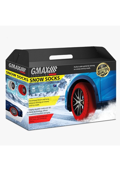 Gmax Oto Araba Lastik Anti Patinaj Kar Çorabı Kırmızı S Grup 2