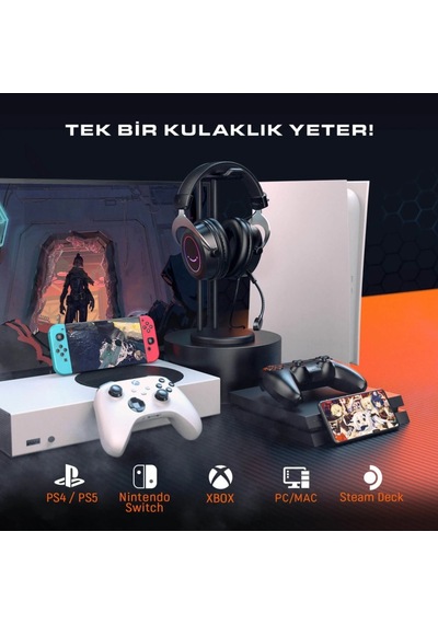 Fifine Ampligame H3 Mikrofonlu Rgb Oyuncu Kulaklığı