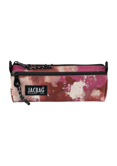 Jacbag Dual Prıme-çift Bölmeli Üçgen Tip Kalem Kutusu Dual Prime-pembe Bulut renkli