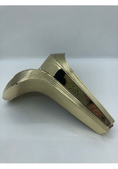 PLASTİK, 16 CM GOLD KAPLAMA  BAZA,KOLTUK,MOBİLYA AYAĞI (4 ADET)