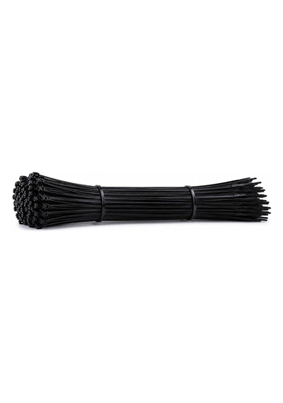 100 Adet Kablo Bağı Plastik Cırt Kelepçe 4,8x450 Mm Siyah Dayanıklı Güçlü Sabitleme Bağı Genel