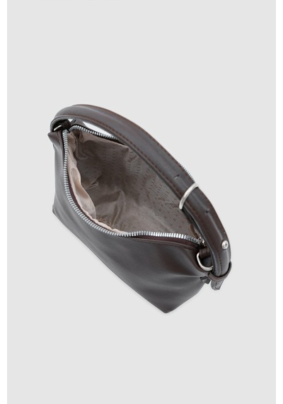 Shule Bags Lete El Ve Çapraz Çanta Koyu Kahve Kahverengi