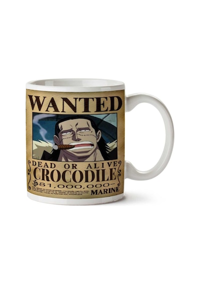 Wanted Sir. Crocodile Anime Aranıyor İki Tarafı Baskılı Kupa Bardak Çok Renkli