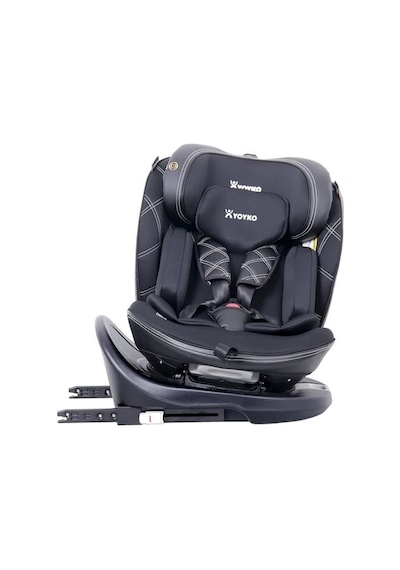 Ultimate 360 Dönebilir Yatabilir 0-36 Kg Deri Oto Koltuğu Isofıx/sıp/latch Siyah