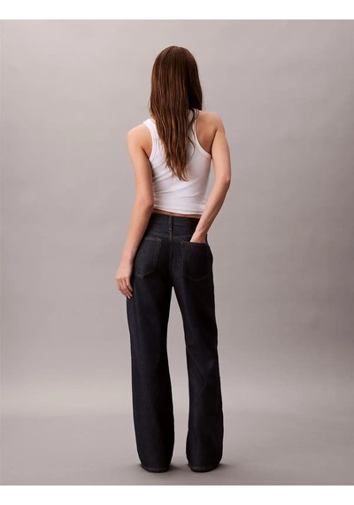 Calvin Klein Tencel Ultra Hıgh Wı, 34a Lacivert Kadın Kot Pantolon