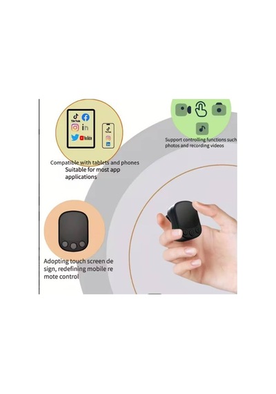 Plentiful Touchcontrol Mini Uzaktan Tiktok Kumandası Siyah