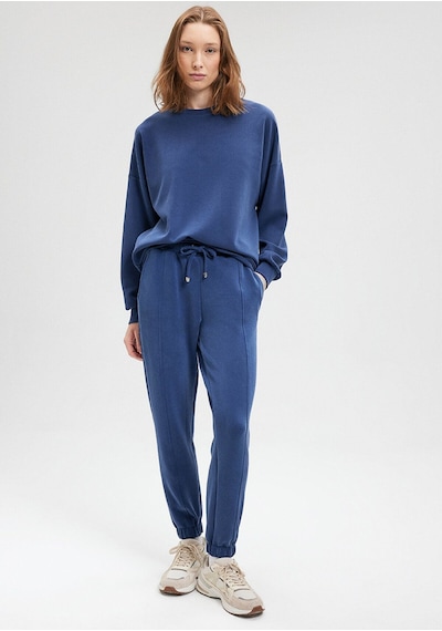 Mavi Kadın Oversize Sweatshırt Derin Mavi 168837-70491 Mavi