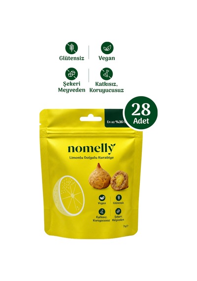28'li Limonlu Ve Dolgulu Glütensiz Kurabiye