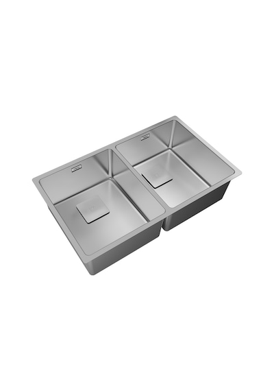 Teka Fle x linea Rs15 2B 740 Çift Hazneli Tezgahüstü/Tezgahasıfır (Flush) Tezgahaltı Paslanmaz Çelik Eviye - 115030009