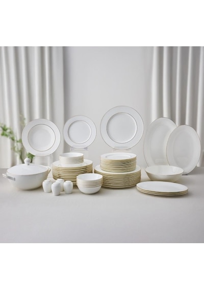 Aryıldız Ardini Bone China 60 Parça Yemek Takımı Altın