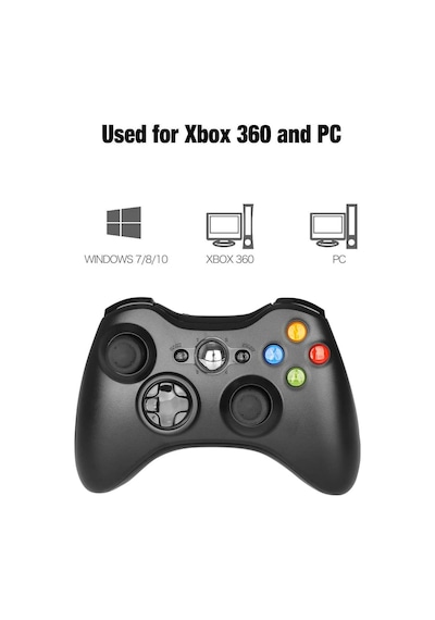 Zinetech Xbox 360 Kablosuz Oyun Kolu Konsolu Joystick 2.4Ghz Pc