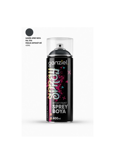 Ganziel Sprey Boya Ral 7016 Parlak Antrasit Gri Sprey Boya - 400 Ml 7016 Antrasit Gri