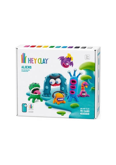 Hey Clay Yaratıcı Kil Seti - Aliens