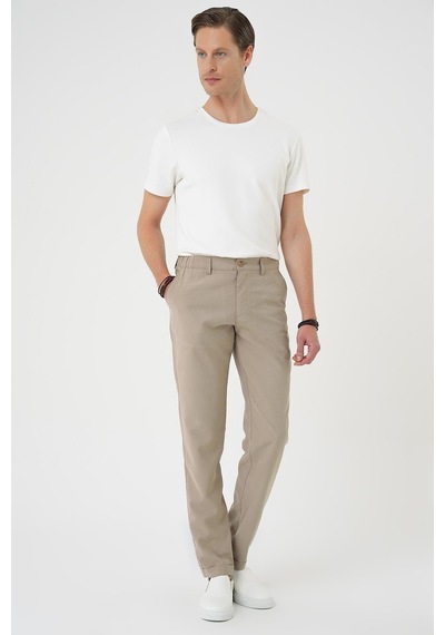 Efor Comfort Beli Lastikli Rayon Karışımlı Bej Jogger Pantolon P 1194 Bej