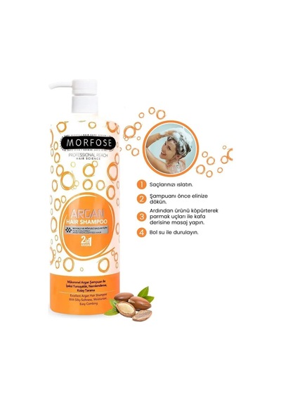Jenerik Argan Şampuan 1000 Ml - Boyalı Saçlar İçin