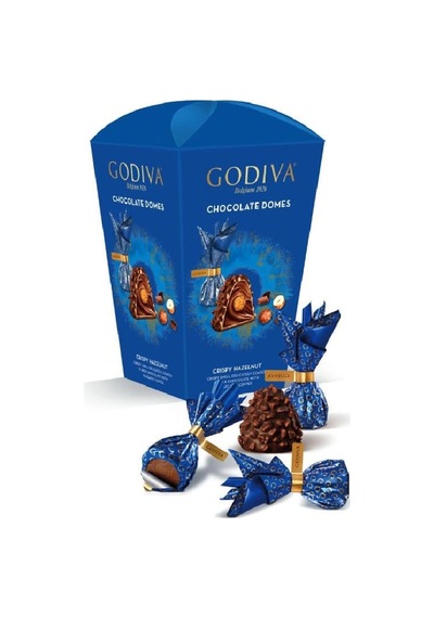 Godiva Domes Sütlü Çikolata Kaplı Çıtır Fındıklı Krokan 10 x 123 G